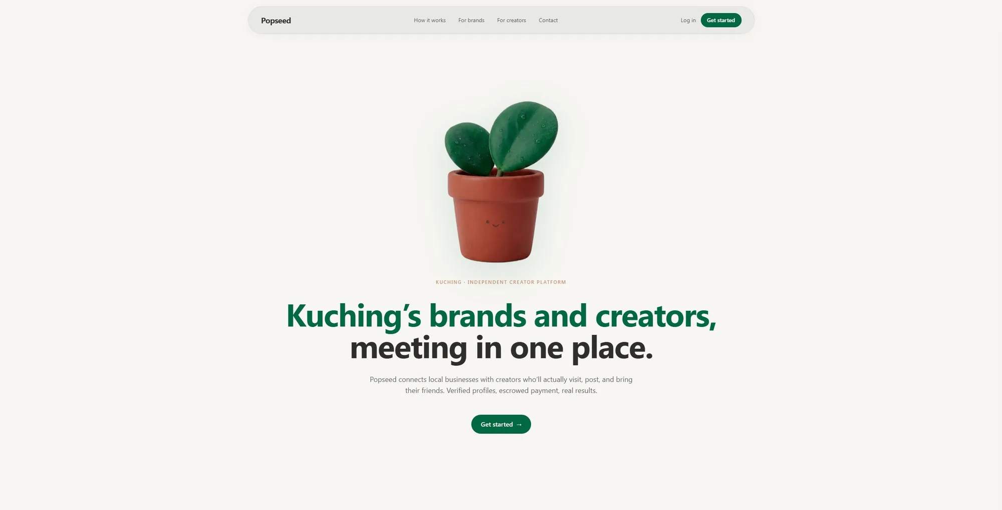 Popseed — AI-built creator marketplace website