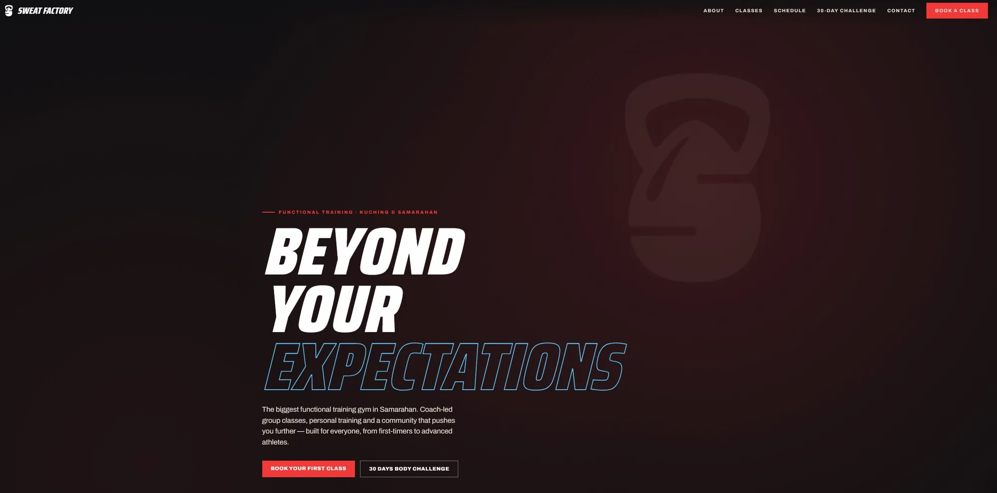 Sweat Factory — AI-built gym website