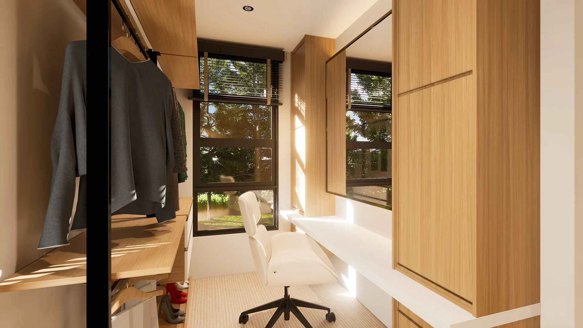 The Manor Garden — walk-in wardrobe and study